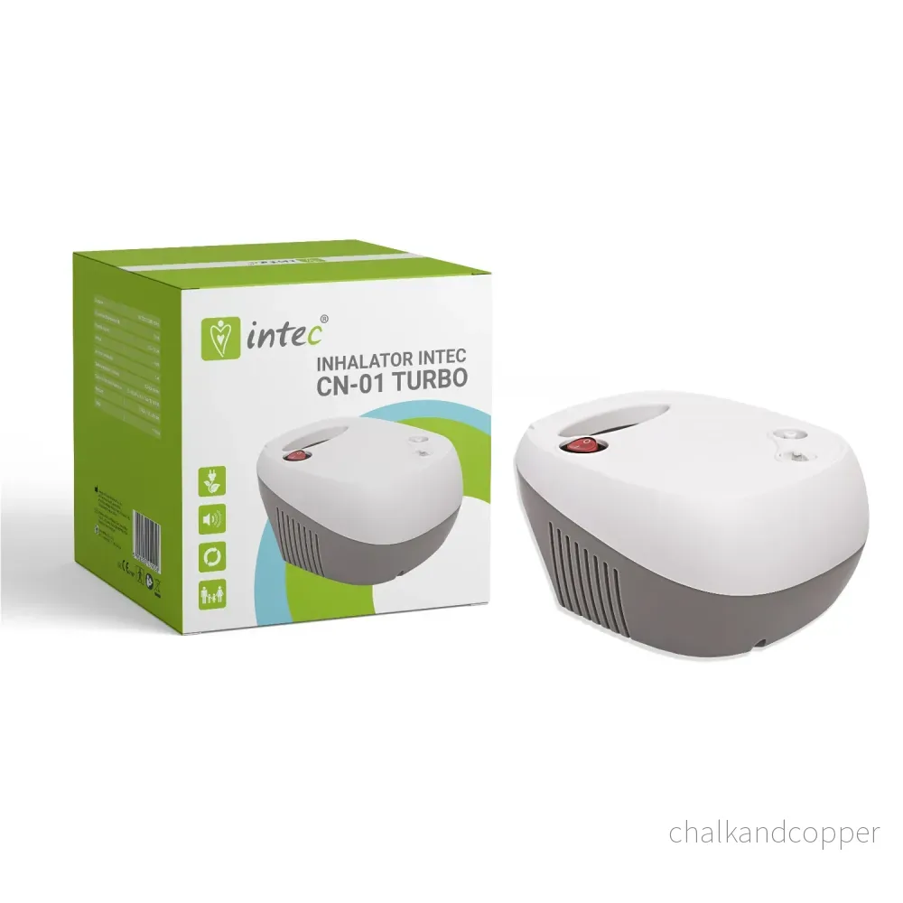 Intec CN-01 Turbo Inhalator Nebulisator Kompressor Inhalator För Vuxna Och Barn Inklusive Munstyckesmask För Barn Och Vuxna - Bild 2