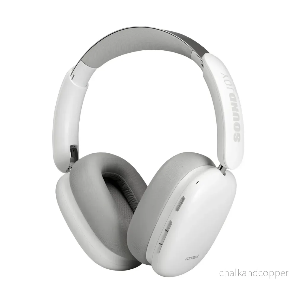Concept SoundJoy trådlösa in-ear hörlurar, upp till 70 timmars uppspelningstid, Bluetooth 5.4, snabbladdning, aktiv brusreducering upp till 33dB, vit, HS4061