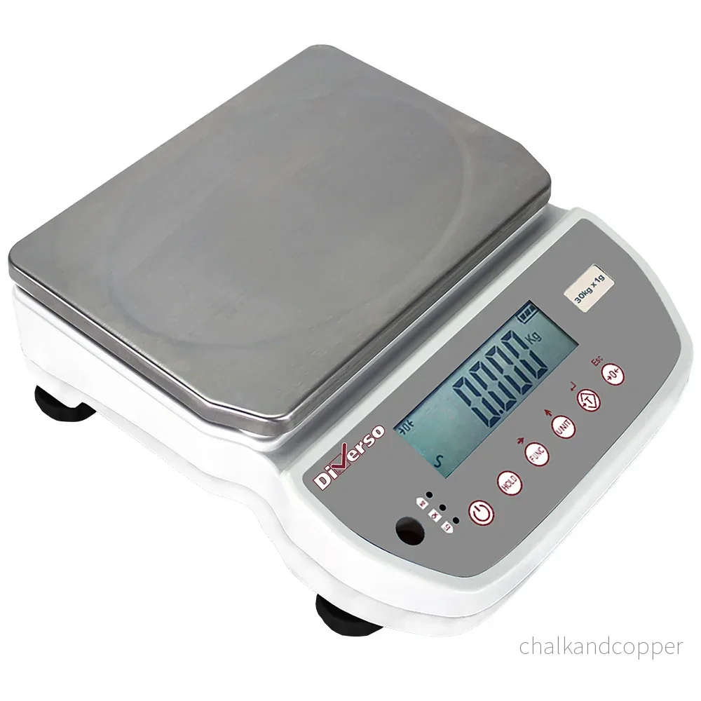 Elektronisk våg i rostfritt stål, 30 kg x 1 g Elektronisk våg i rostfritt stål, 30 kg x 1 g