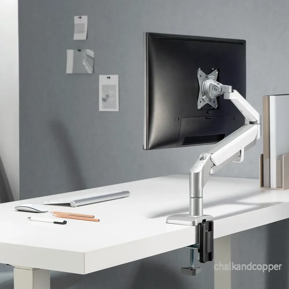 Ergo Office skrivbordsfäste monitor grå, med fjäder, 17"-32", 9 kg, ER-405G - Bild 3