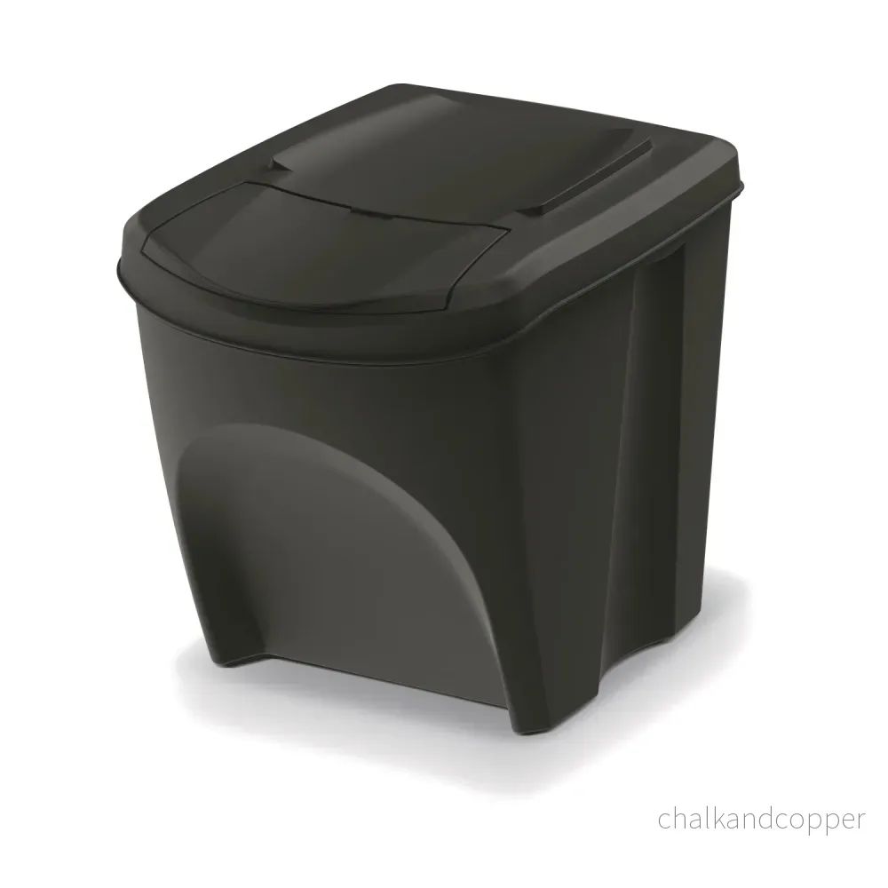 Keden Sortibox Avfallssepareringssystem 4x25L Set Avfallssepareringskärl Återvinning Återvinningskärl Avfallssorteringskorgar Plastsoptunnor - Bild 2