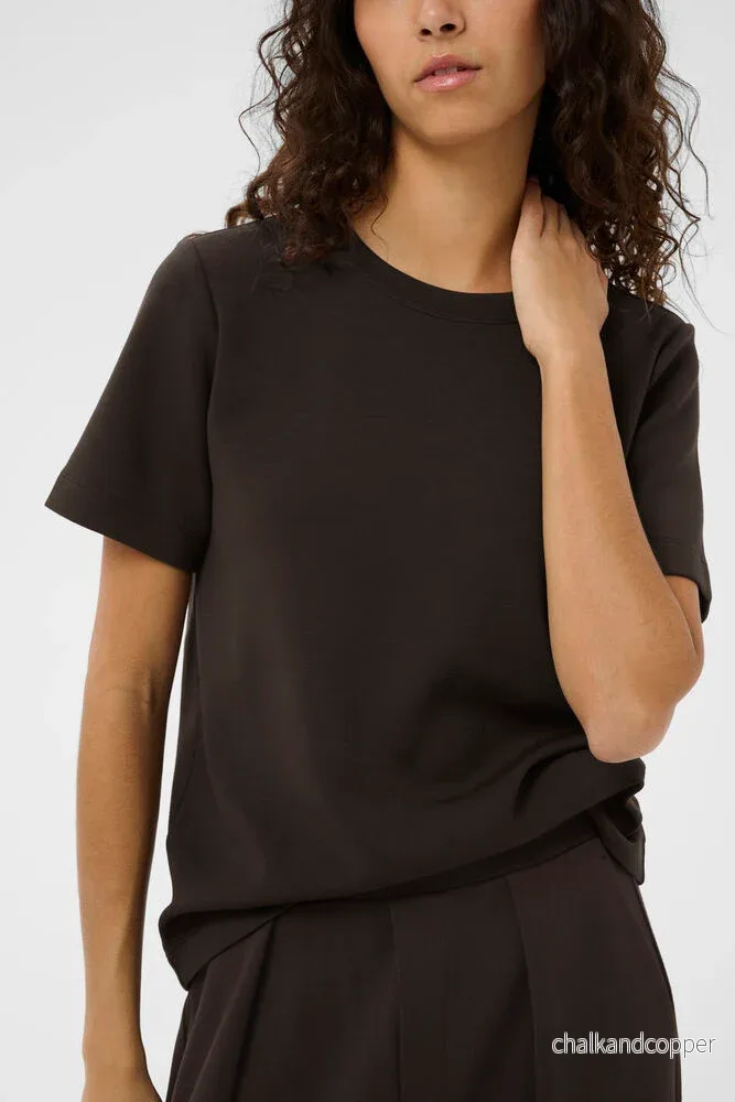 VincentIW Karmen T-Shirt Chocolate Brown InWear VincentIW Karmen T-Shirt Chocolate Brown InWear