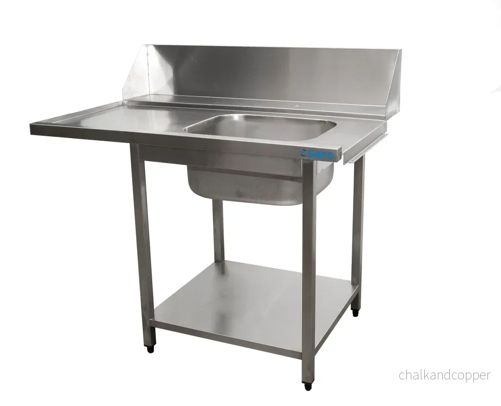 SARO Förvaringsbord för diskmaskin höger, 1 diskho, 1200 mm SARO Förvaringsbord för diskmaskin höger, 1 diskho, 1200 mm