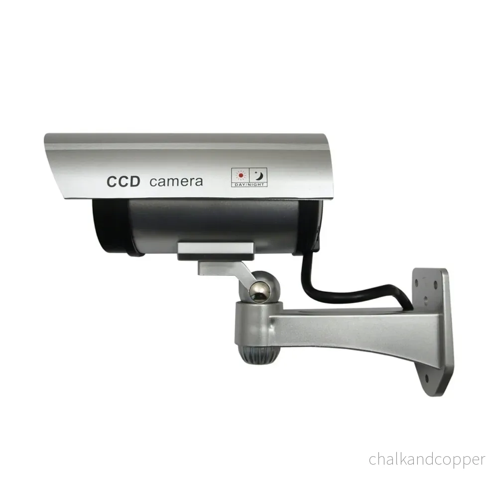 Dummy-kamera med blinkande LED IR1100 S IR utomhus, silver, 4 st - Bild 2