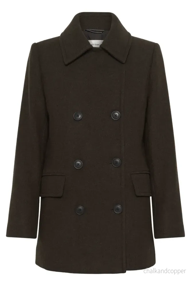 PerryIW Sailor Coat R Chocolate Brown InWear