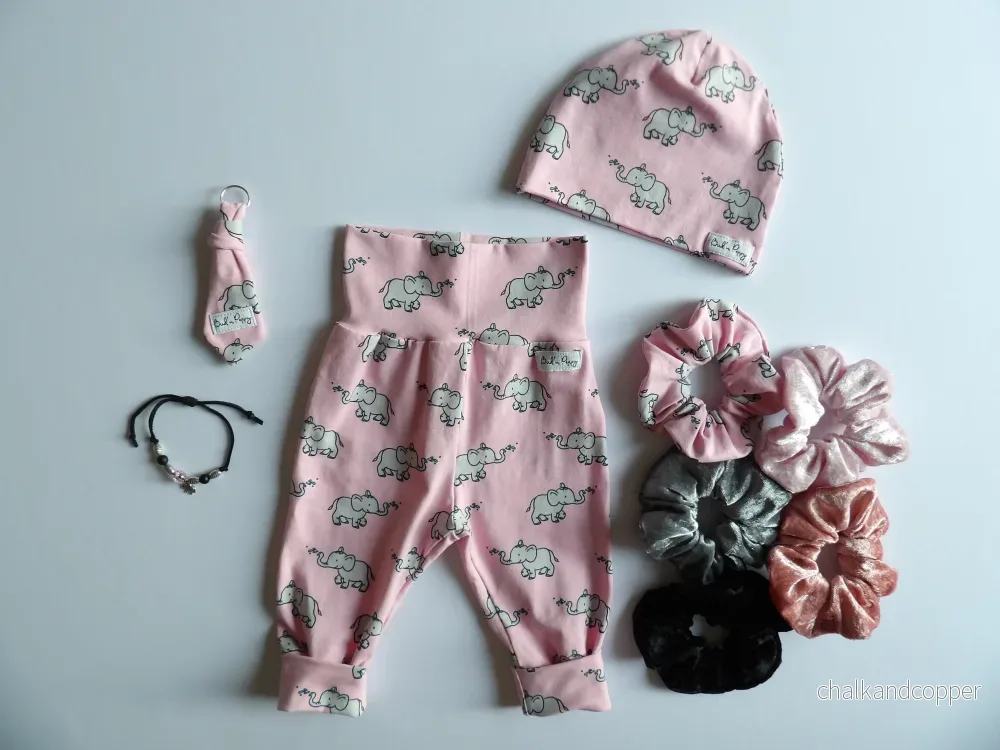 Storlek 56, Savannah Blush – Handgjort babyset, OEKO-TEX®-certifierade tyger