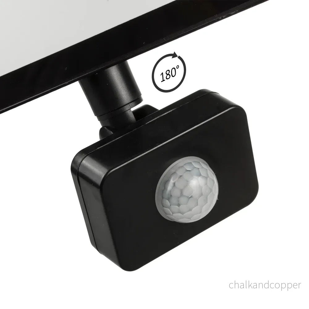2x LED-strålkastare med Maclean-rörelsesensor, slim 50W, 4000lm, varmvit (3000K), IP44, MCE650 WW PIR - Bild 3