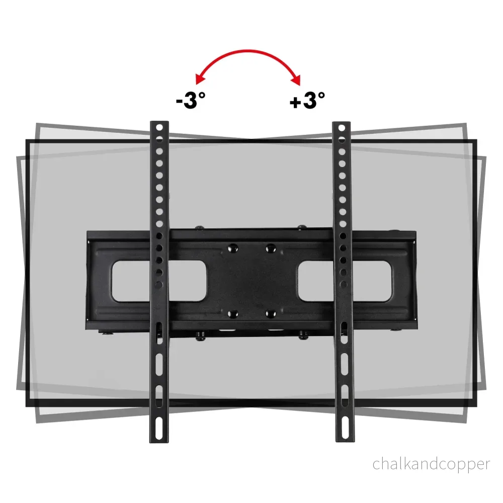 Maclean TV-fäste, max VESA 400x400, 32-75", 50kg, horisontell och vertikal vinkeljustering, profil 80-380mm, svart, MC-788 - Bild 3