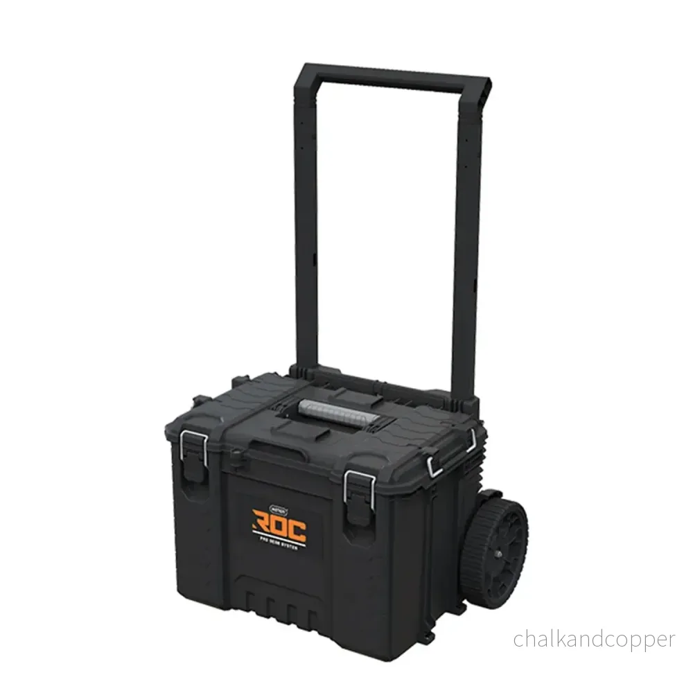 Set med 3 verktygslådor Keter ROC Pro Gear 2.0, total volym 110 liter, skyddsklass IP65, avtagbart teleskophandtag, kan låsas med hänglås, 256982 - Bild 2