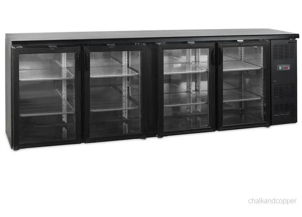 Backbar / Bar kyl – 4 glasdörrar – CBC410G