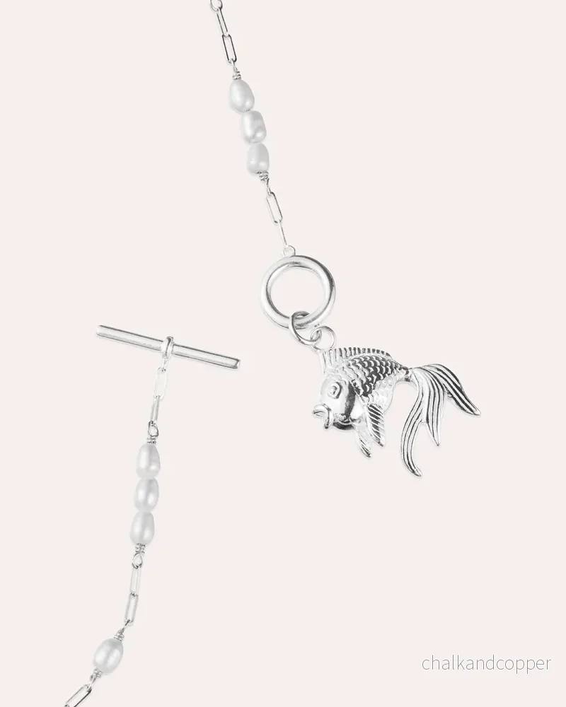 Ocean Muse Goldfish Pearl - Silverhalsband - Bild 3