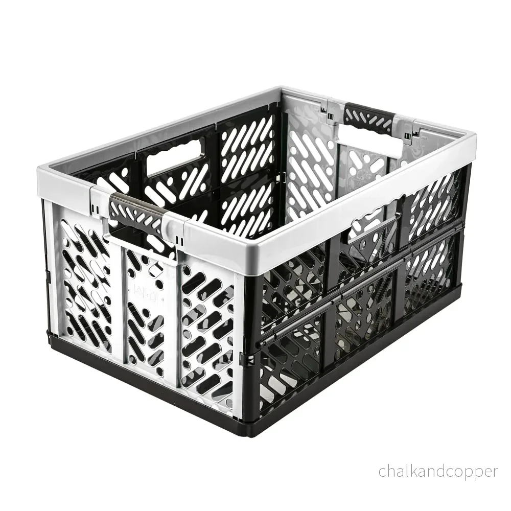 Plastkorg ljus silver Keeeper upp till 50 kg