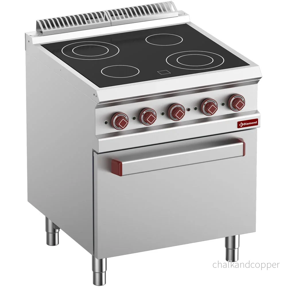 Elspis vitrokeramik 4 spisar, ugn GN 2/1 med elgrill Elspis vitrokeramik 4 spisar, ugn GN 2/1 med elgrill