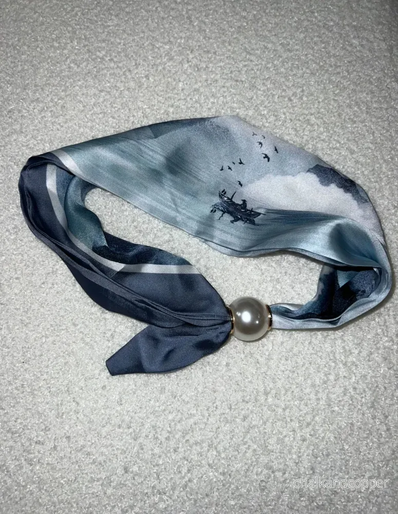 Magnetic Scarf Lightblue Sea The Shoelace Brand - Bild 3