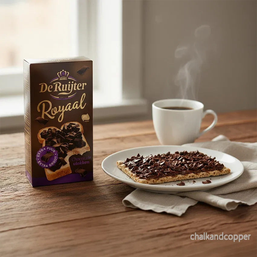 Köp chokladflingor i Sverige – De Ruijter Vlokken Royaal Extra Puur 240 g | Extra fyllig holländsk chokladklassiker - Bild 2