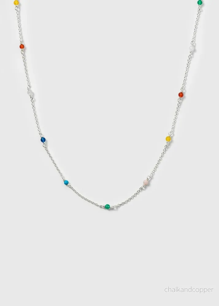 Santa Monica Necklace Silver Syster P