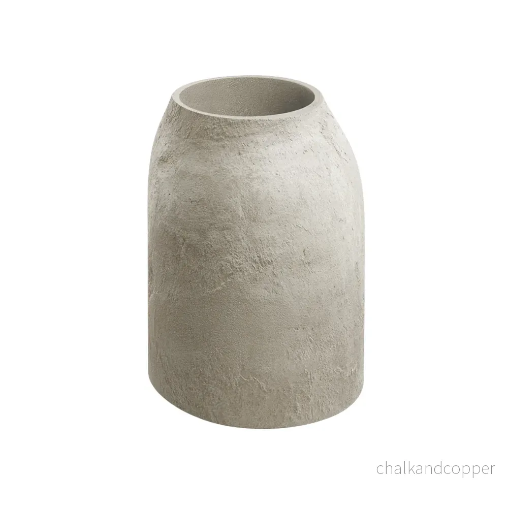 Kruka Ethick Epocco Bold, diameter 48 cm, höjd 60 cm, matt yta, väderbeständig, dräneringshål, sandfärgad, TEP48B-101GR
