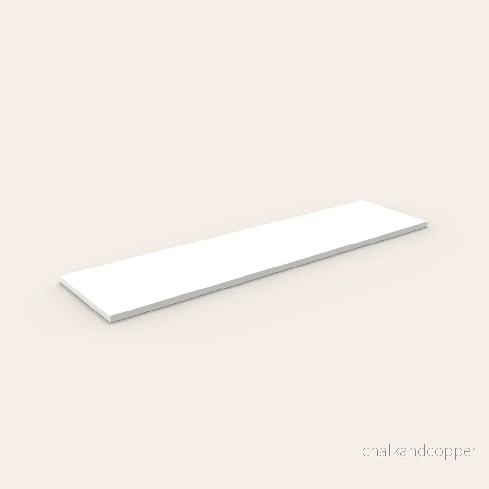Hyllplan – Vit 123 cm