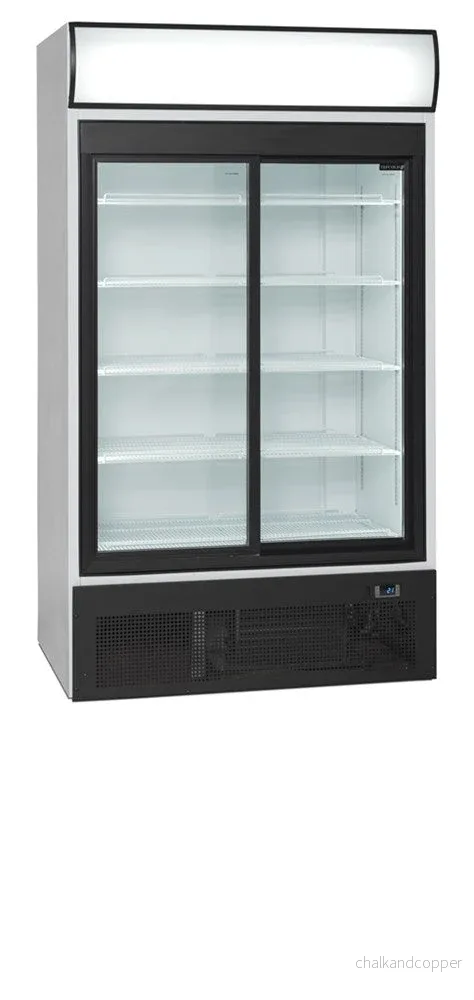 Displaykyl – 2-dörrars med ljus topp – 875 liter – FSC1950S