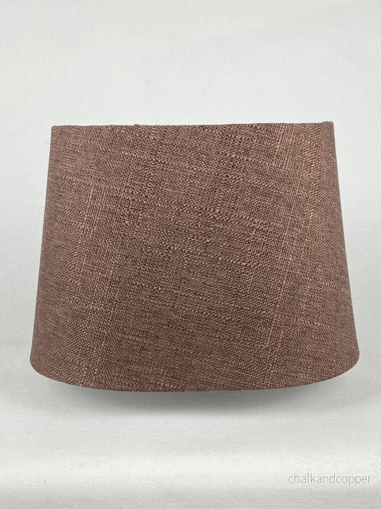 Lampskärm oval mörk ljung