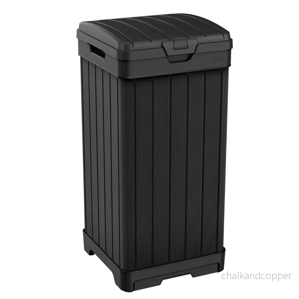 Keter Baltimore sopkorg 125L svart Höjd: 87,4 cm