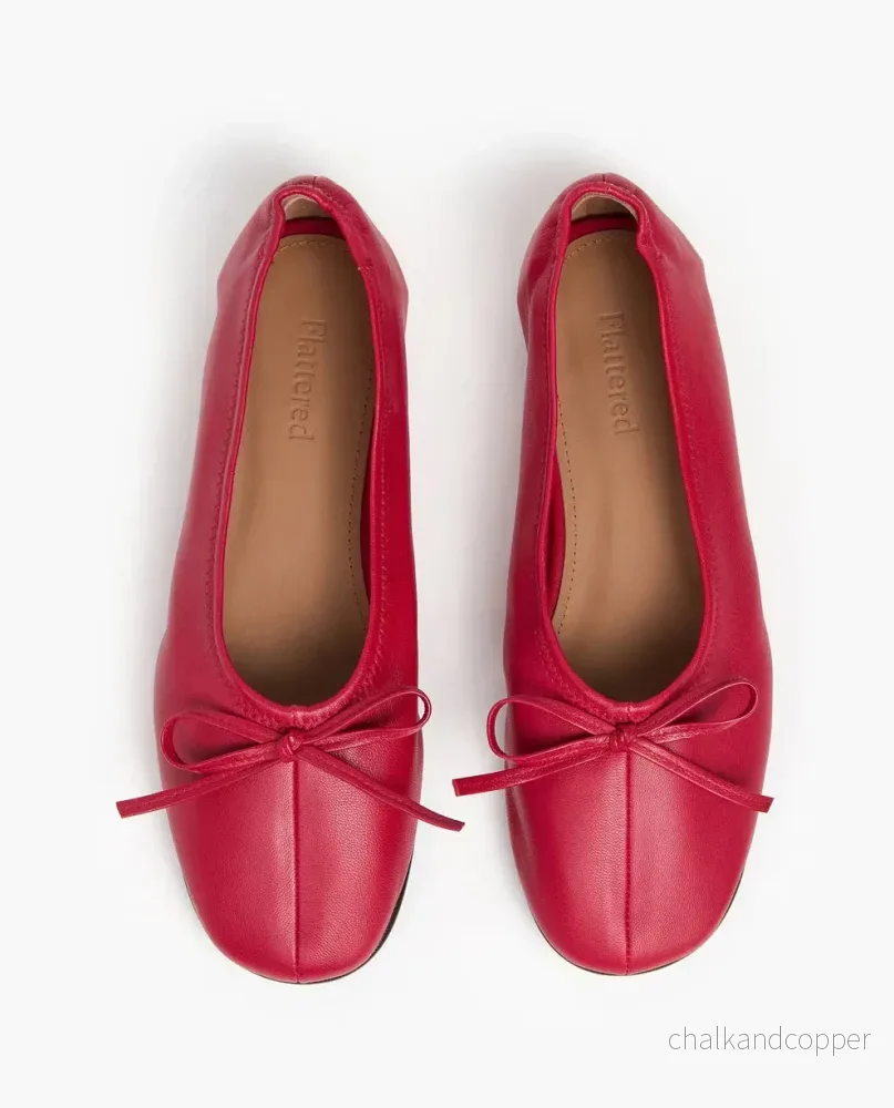 Blaise Leather Cherry Flattered