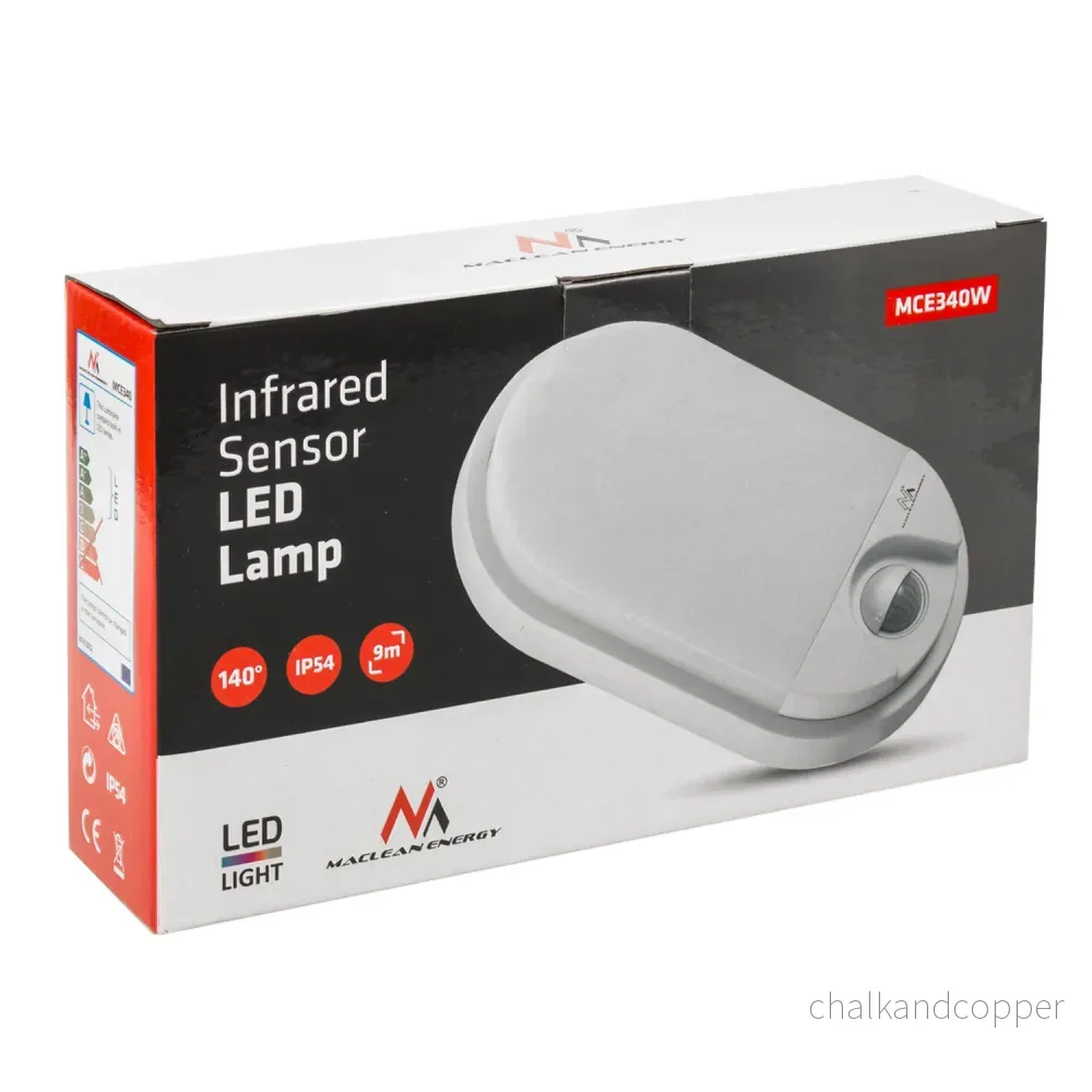 MCE340 LED-lampa med infraröd rörelsesensor - 1100lm 15W IP54, naturligt ljus (4000K) - Bild 2