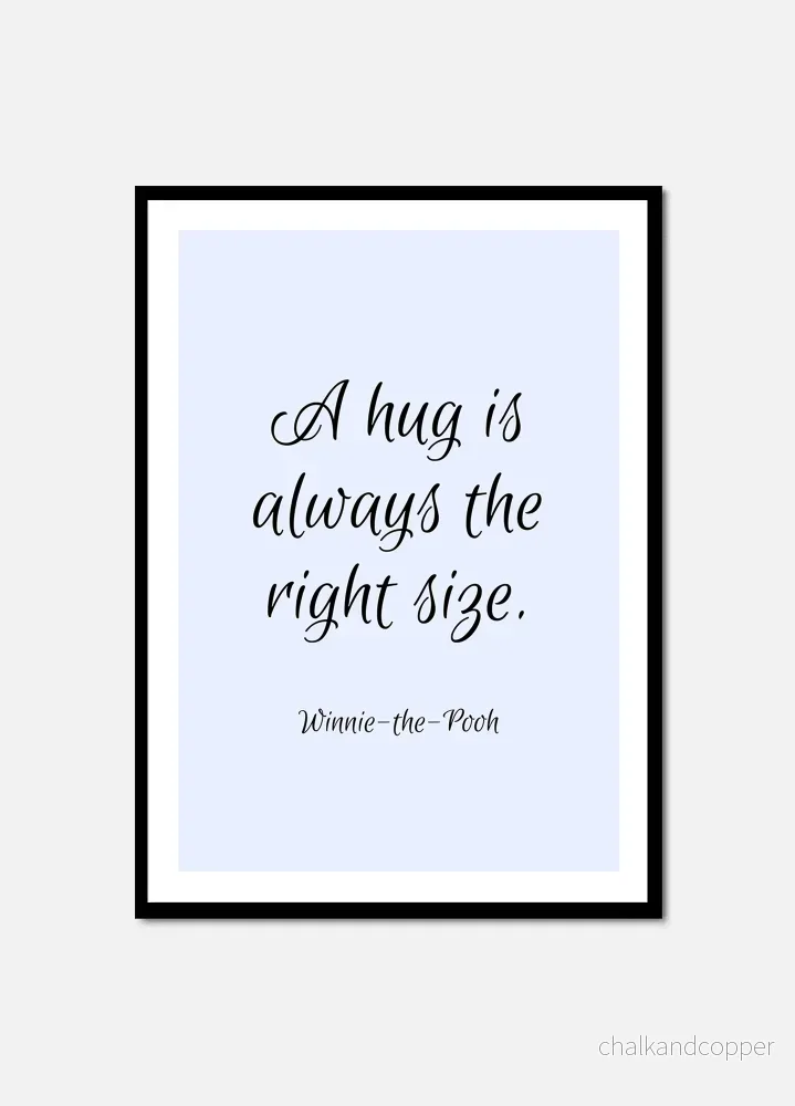 A hug – light blue