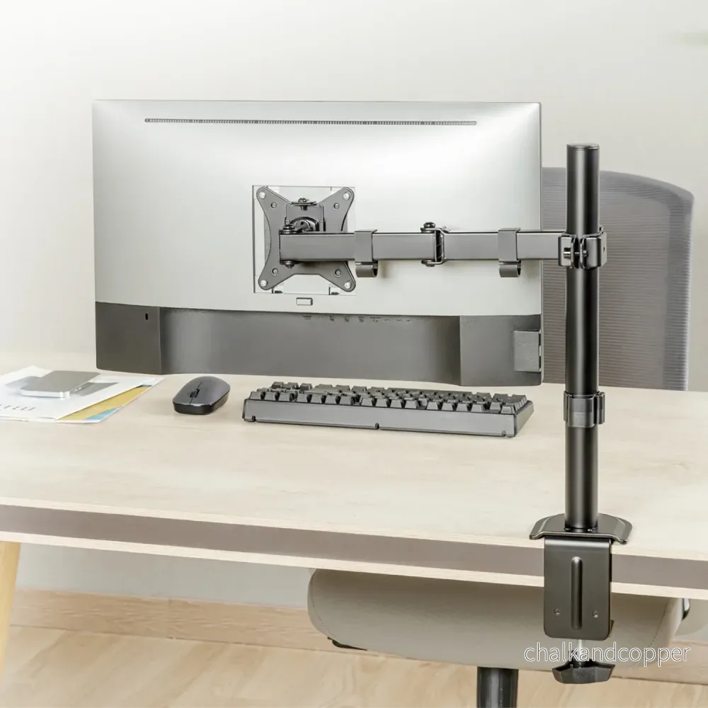 Maclean bordsfäste för LCD-skärm, 17-32", 9kg, VESA 75x75 och 100x100 dubbelarm, MC-753N - Bild 3