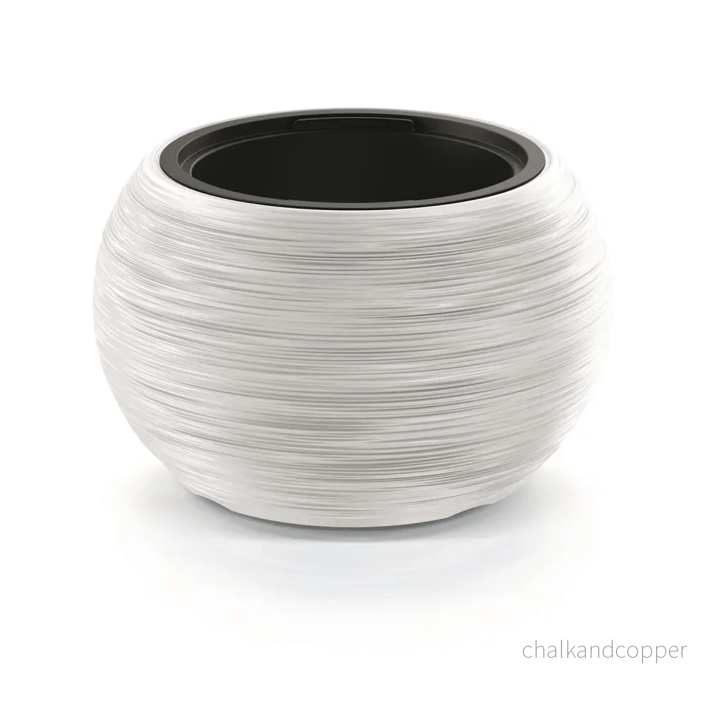 Prosperplast Furu Bowl DBFUK440-S449 Oval Blomkruka Med Insats - Vit