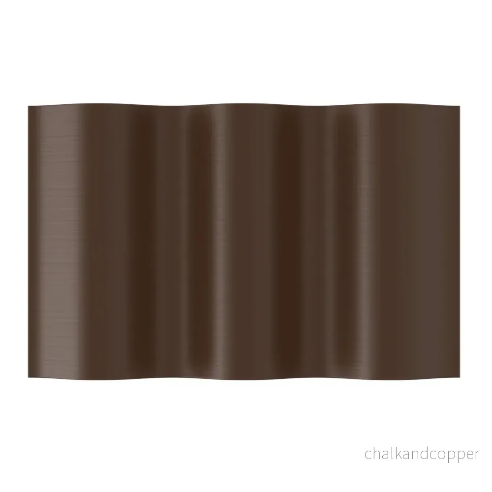 Trädgårdskanter 25cm x 9m Cellfast - brun färg