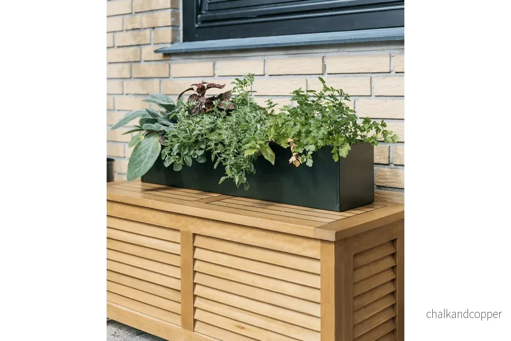 Liva balkonglåda grön utan upphängning 60 / 80 / 100 cm - Bild 2