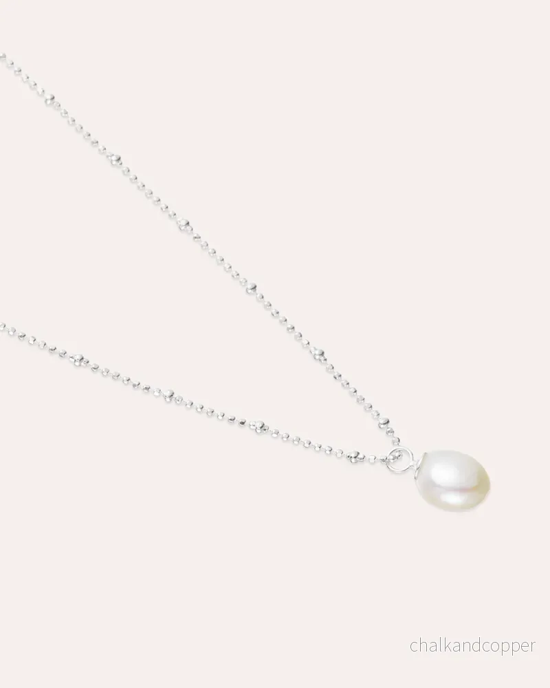 Ocean Muse Big Pearl - Silverhalsband - Bild 3