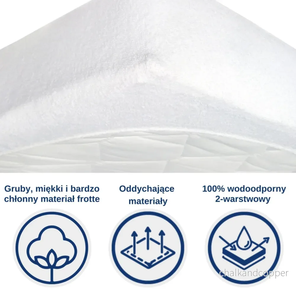 Snibbs vattentätt ark, vitt, 70x140 cm, T-SNI-10024 - Bild 3