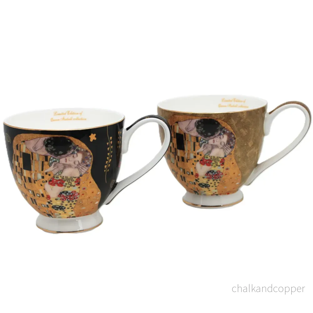 Jumbo Gustav Klimt Kiss-muggar 2 st, Drottning Isabel - Bild 3
