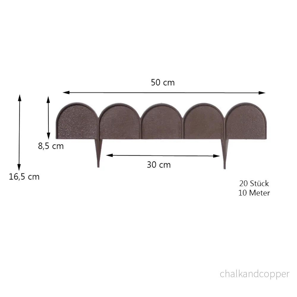 Prosperplast Garden Edge Garden Line IKRA 10m cemno Brown - Bild 2