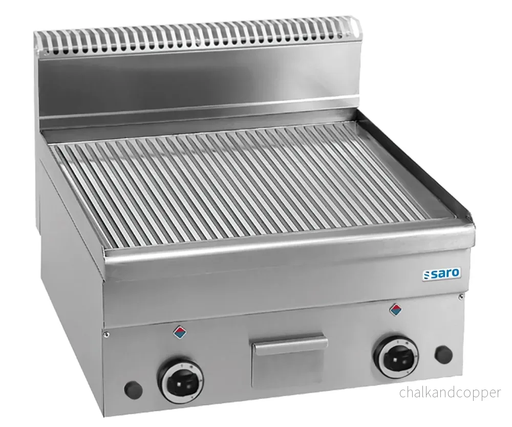 SARO Gasgrillplatta Ribbad Bordsskiva 600×600 Modell GFT66R