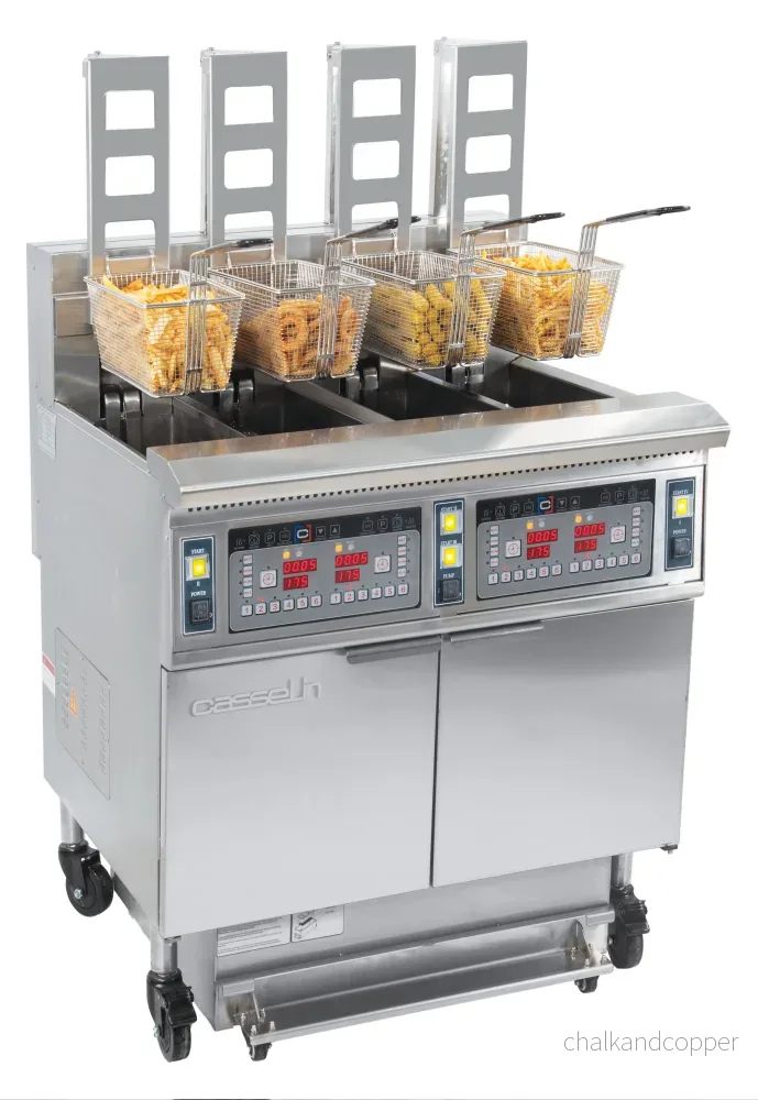 Elfritös med automatisk lyft och filtrering 4 x 12 liter 17+17kW