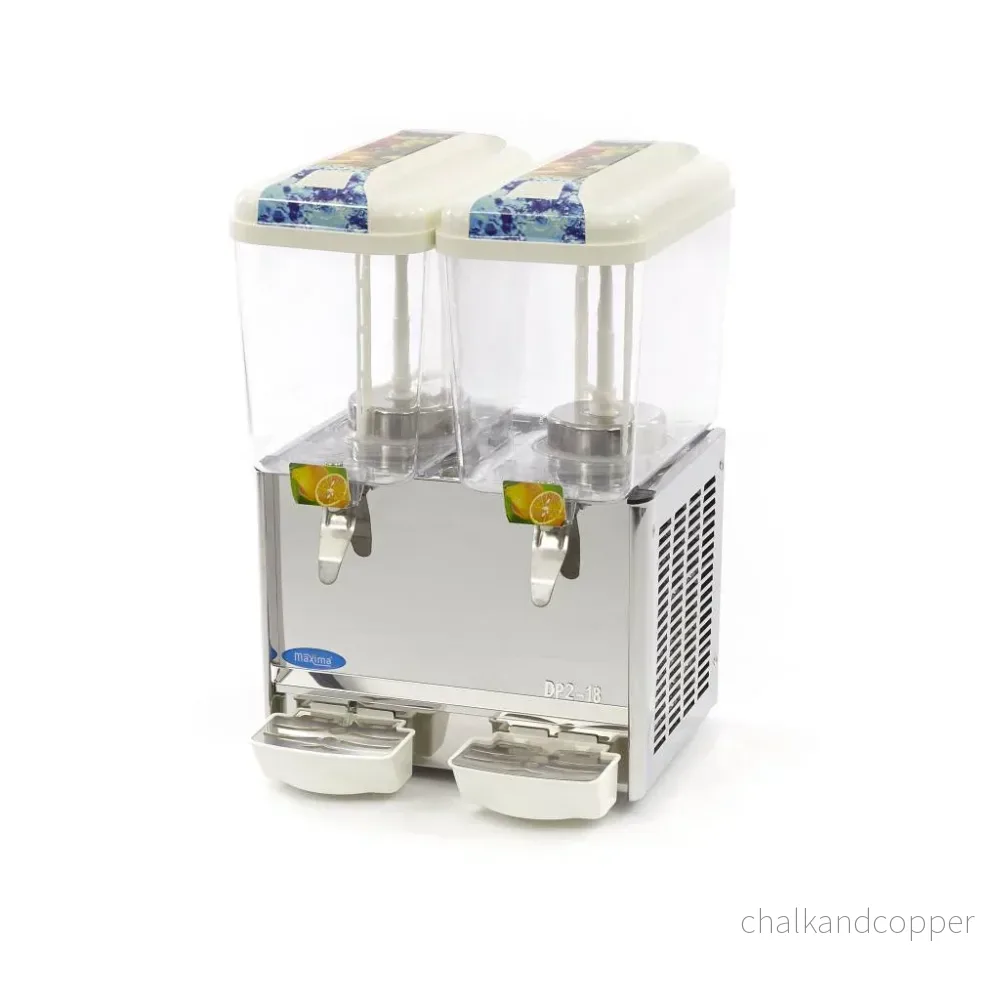 Dryckesdispenser - 2 x 18L - Elektrisk - inkl. omrörningsmekanism