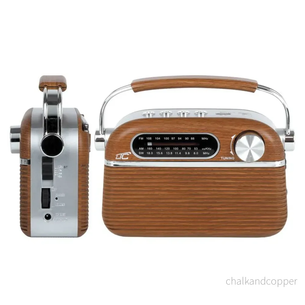 RETRO LTC BÄRBAR RADIO NIDA BLUETOOTH, AM / FM / MP3 / USB / SD INBYGGAT BATTERI 1200 MAH - Bild 2