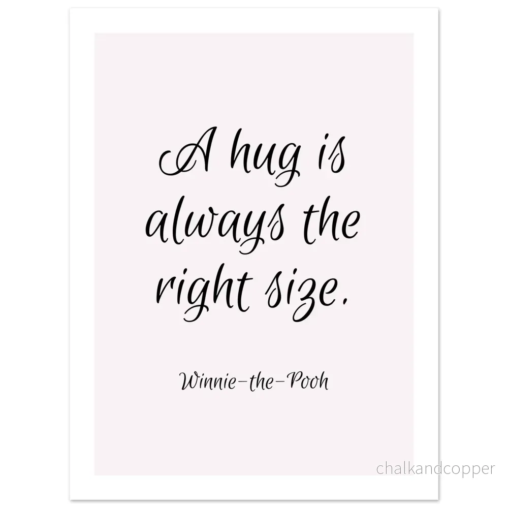 A hug - Pinkstilfulla barnposter - Bild 3