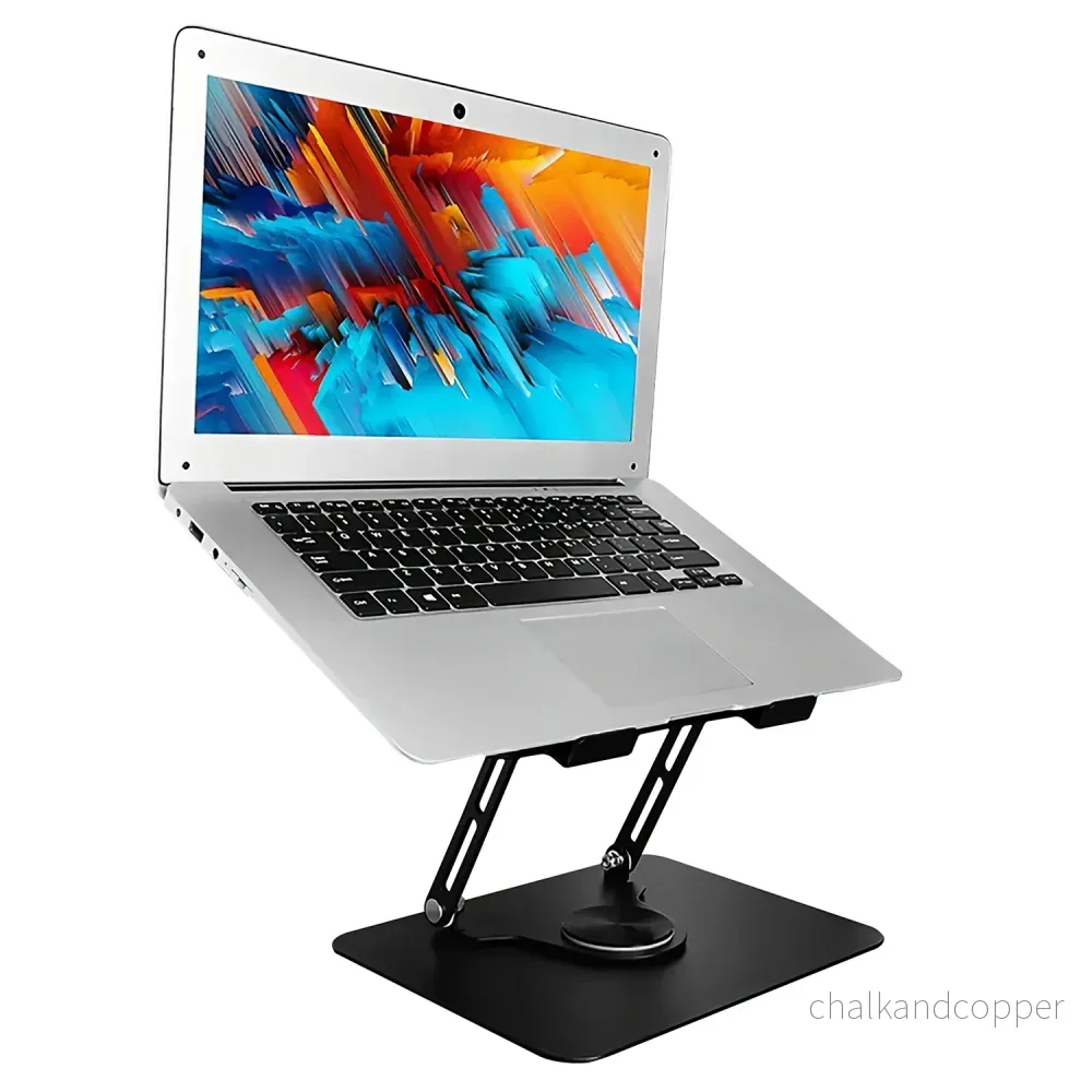 Justerbart, vridbart, ergonomiskt laptop-stativ 10-17, Media-Tech MT2662 - Bild 2
