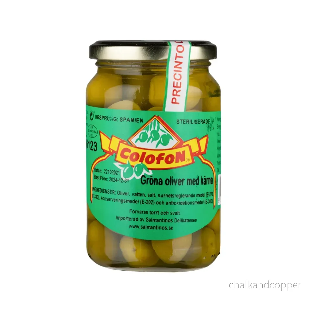 Colofon Manzanillaoliver Med Kärna 350g