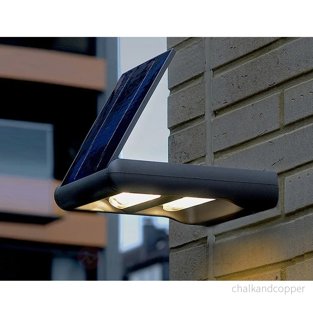 GreenBlue GB131 LED 12W solcellsdriven vägglampa - två oberoende ljusriktningar - Bild 3