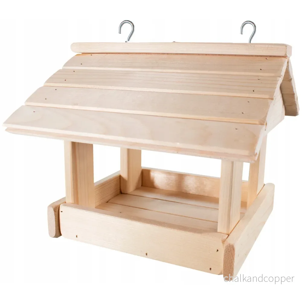 Woodok Fågelmatare i Trä, Hopfällbar Design med Starka Krokar - Bild 3