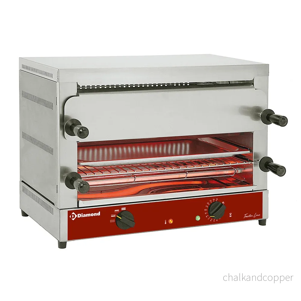 Elektrisk brödrost-salamander GN 1/1, 2 våningar (520×320), ”Quartz” Elektrisk brödrost-salamander GN 1/1, 2 våningar (520×320), ”Quartz”