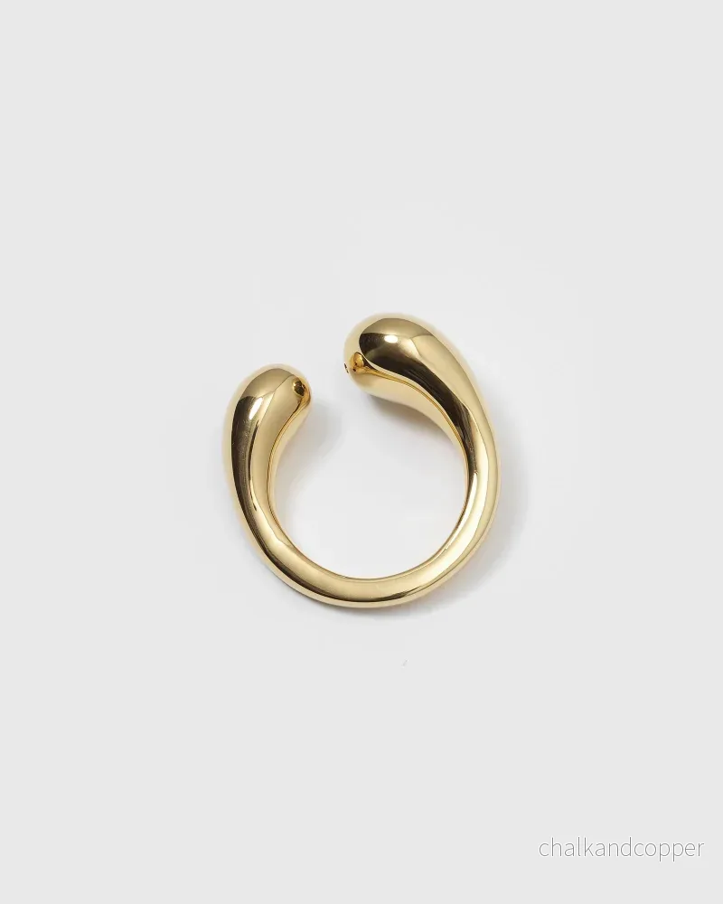 Bolded Drops Ring Gold Syster P