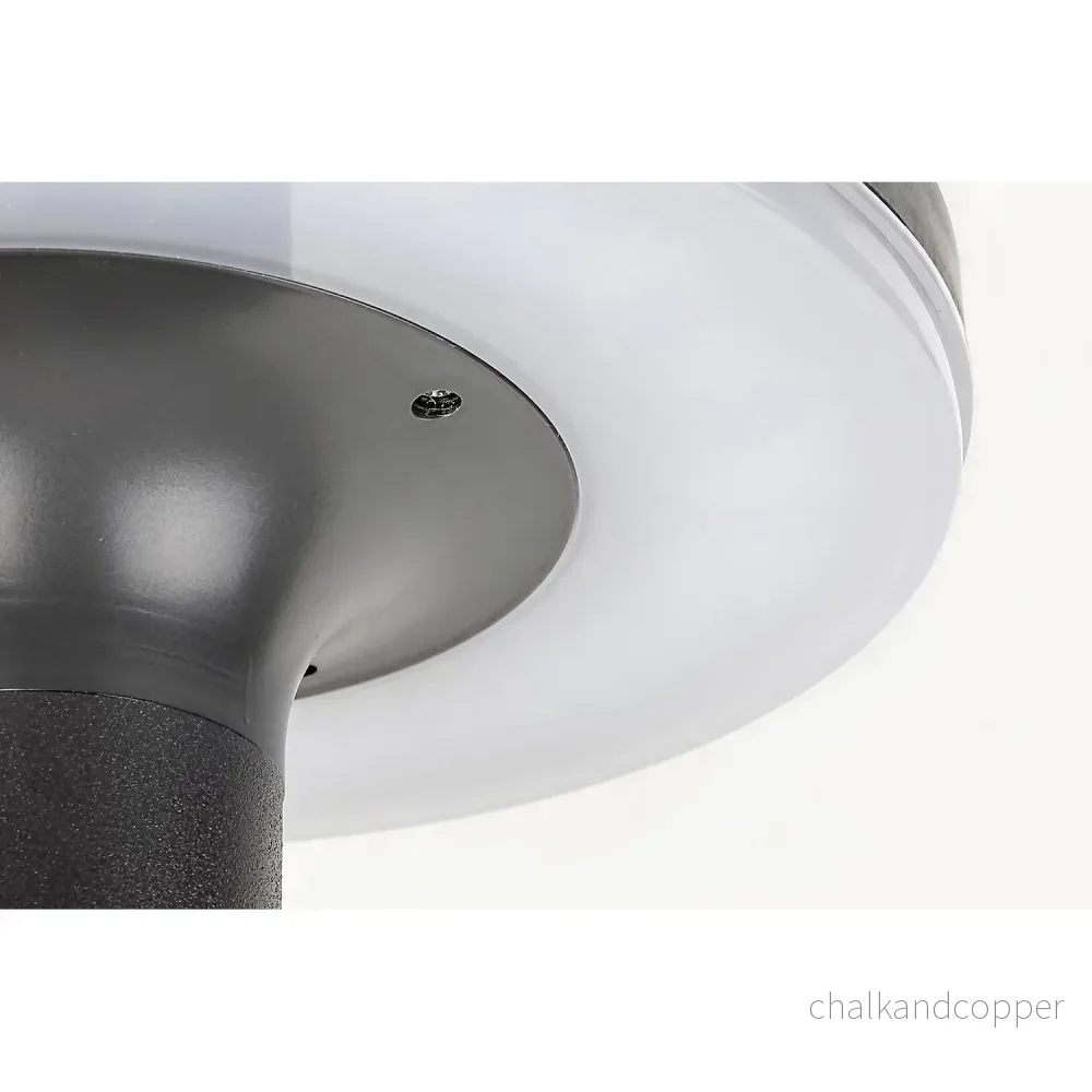 Rabalux Alaska: Upplyst väggkrona för utomhusbruk. 10W LED med 10000 timmars livslängd, 4000K naturligt vitt ljus. Smart rörelsesensor täcker 5-8m vid 120° vinkel. Batterispänning 3,7V, 2500mAh. Mått: Ø210mm, H165mm, monteringshål Ø100mm. IP44 skydd - Bild 3