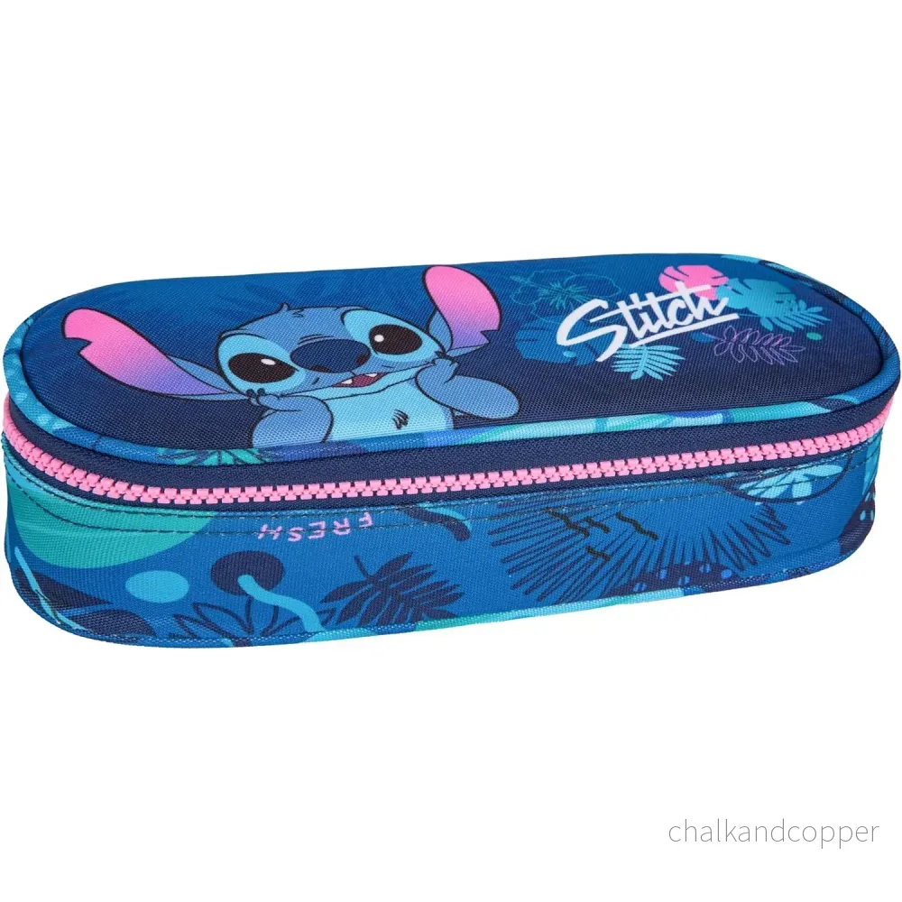CoolPack Campus Disney Core Stitch ovalt skolpennfodral F062780