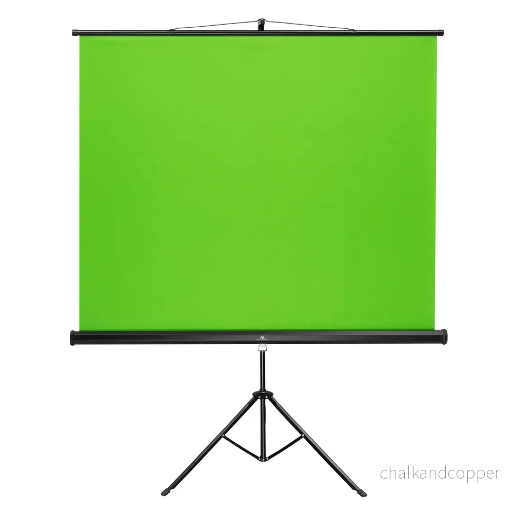 Maclean green screen på stativ, 92", 150x180cm, höjdjusterbar, MC-931